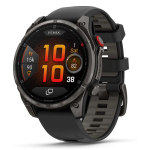 Garmin Fenix 8 Pro - 47 mm, AMOLED Sapphire, Carbon grey DLC titanium with Black/pebble grey silicone band (010-03198-01)