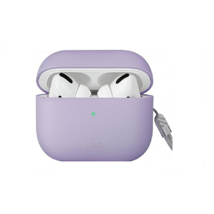 Чехол AirPods Pro 2 Uniq Lino Silicone Case Lavender Lavander (Фиолетовый)