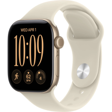Apple Watch 12 46mm Light Gold Aluminum Case / Sand Sport Band