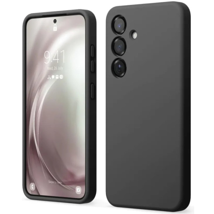 Чехол Samsung S25 Elago Soft Silicone Black Black (Черный)